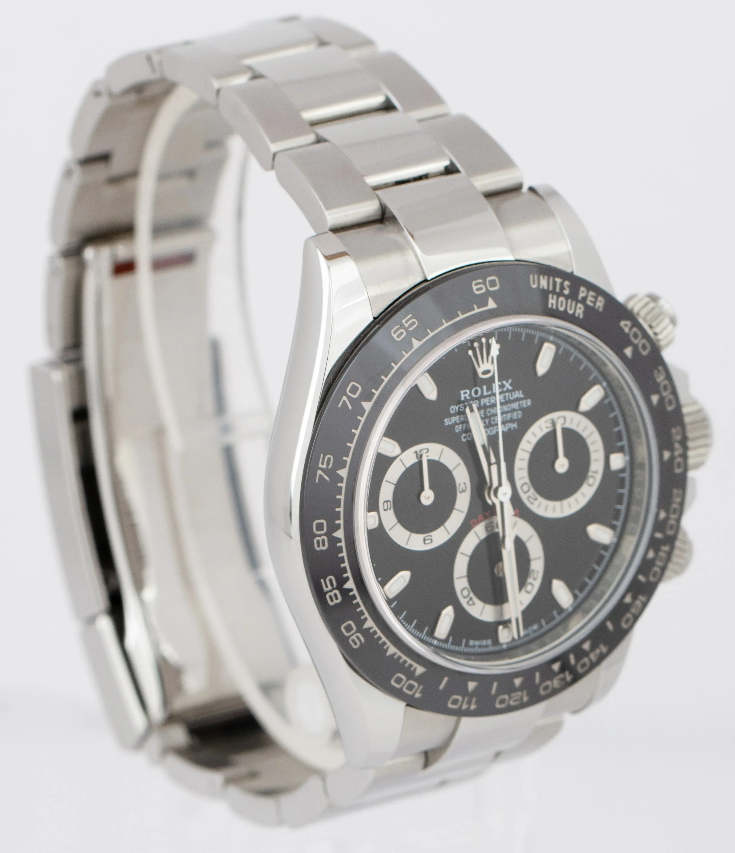 2022 MINT Rolex Daytona Cosmograph Black Ceramic Stainless Watch 116500 LN