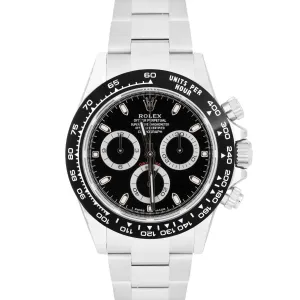 2022 MINT Rolex Daytona Cosmograph Black Ceramic Stainless Watch 116500 LN