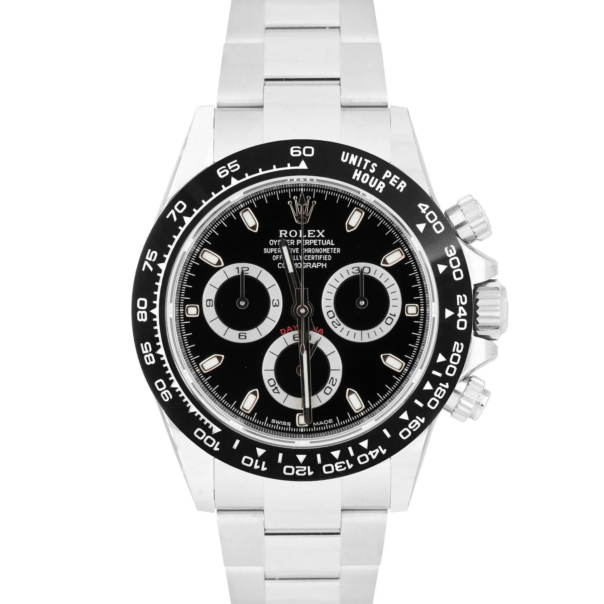 2022 MINT Rolex Daytona Cosmograph Black Ceramic Stainless Watch 116500 LN