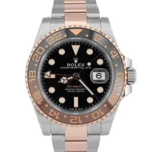 2022 NEW PAPERS Rolex GMT-Master II Two-Tone Gold ROOT-BEER 40mm 126711 CHNR BOX