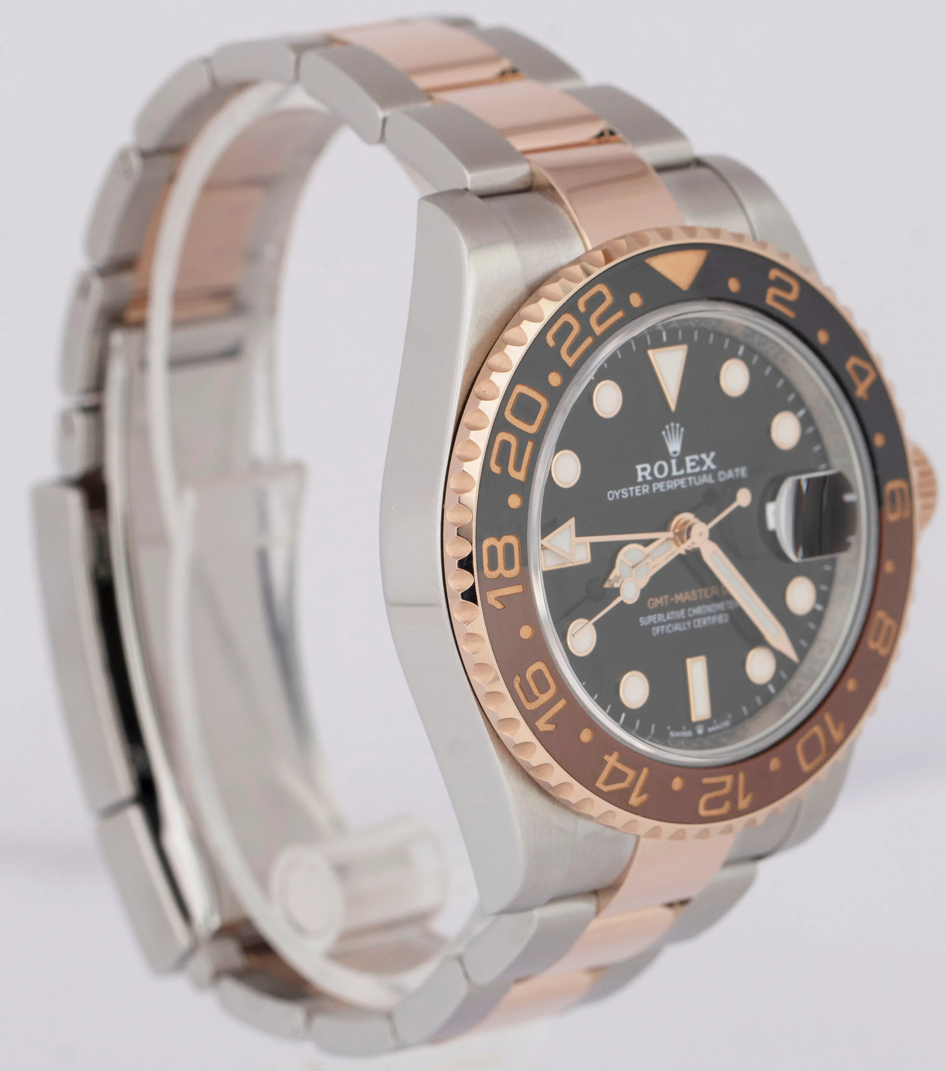 2022 NEW PAPERS Rolex GMT-Master II Two-Tone Gold ROOT-BEER 40mm 126711 CHNR BOX