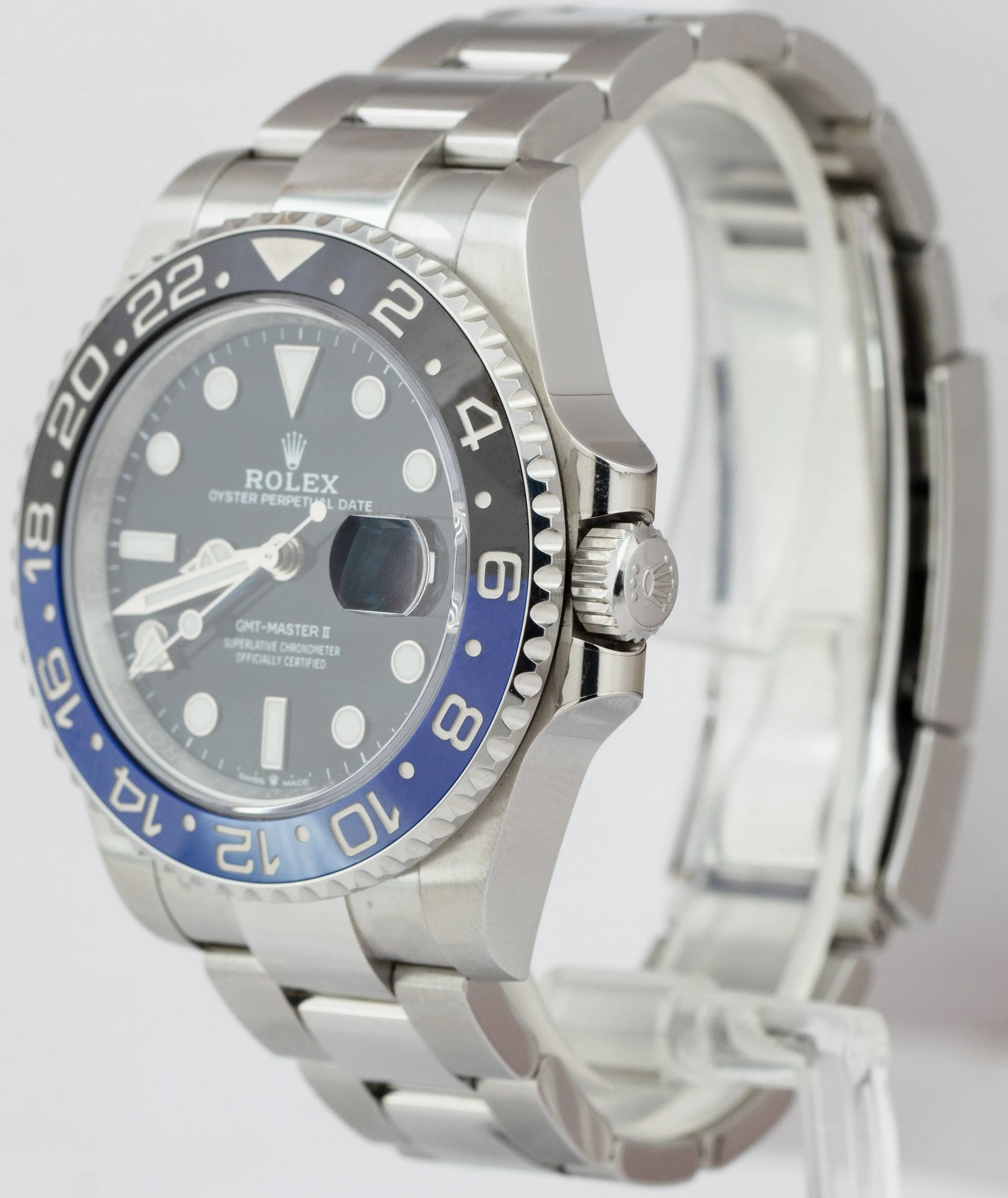 2022 Rolex GMT-Master II Ceramic BATMAN OYSTER BRACELET Watch 126710 BLNR B P
