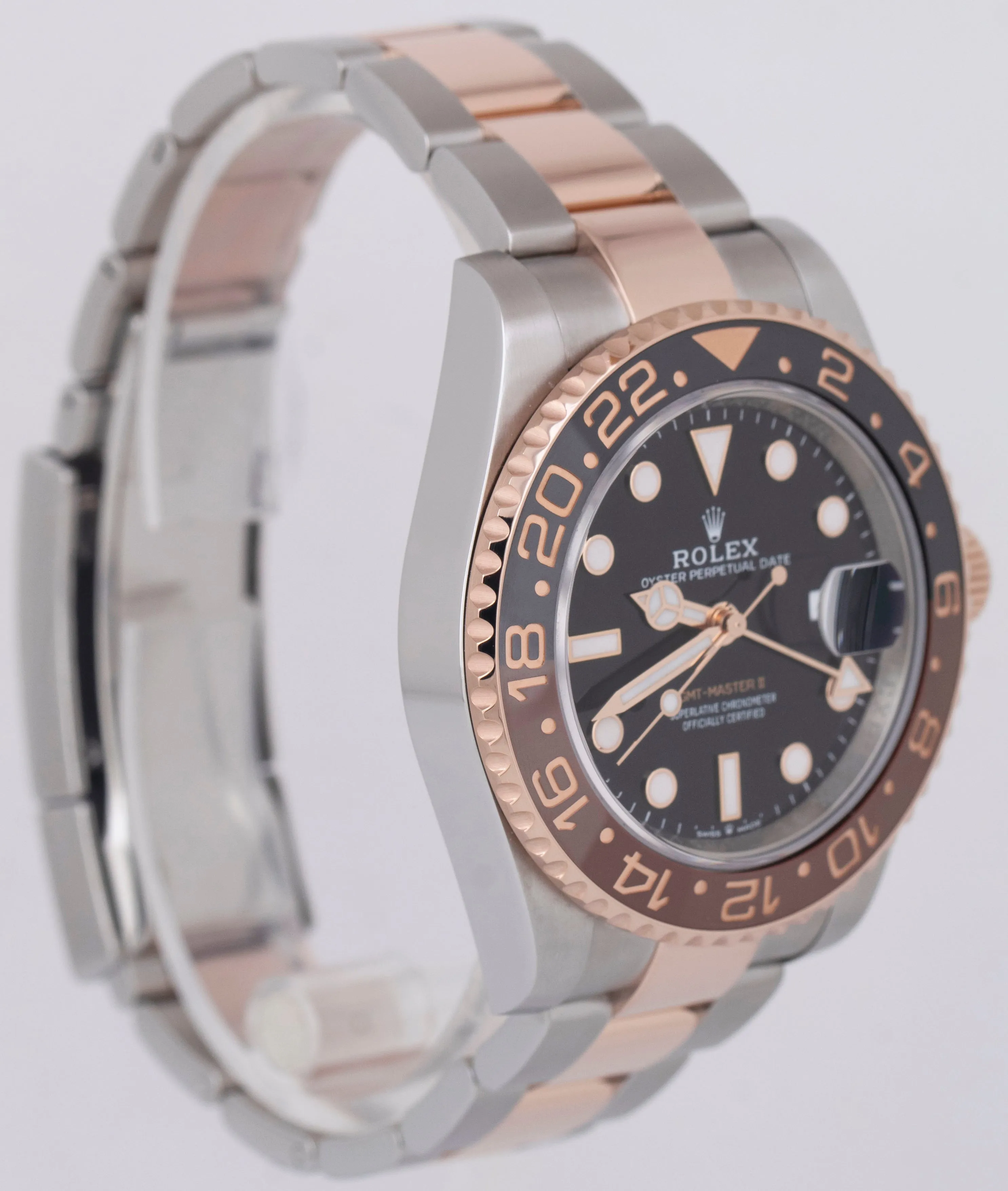 2023 NEW PAPERS Rolex GMT-Master II Two-Tone Gold ROOT-BEER 40mm 126711 CHNR BOX