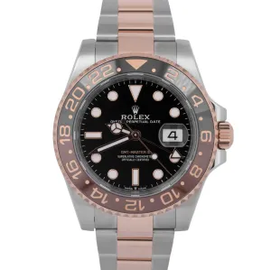 2023 NEW PAPERS Rolex GMT-Master II Two-Tone Gold ROOT-BEER 40mm 126711 CHNR BOX