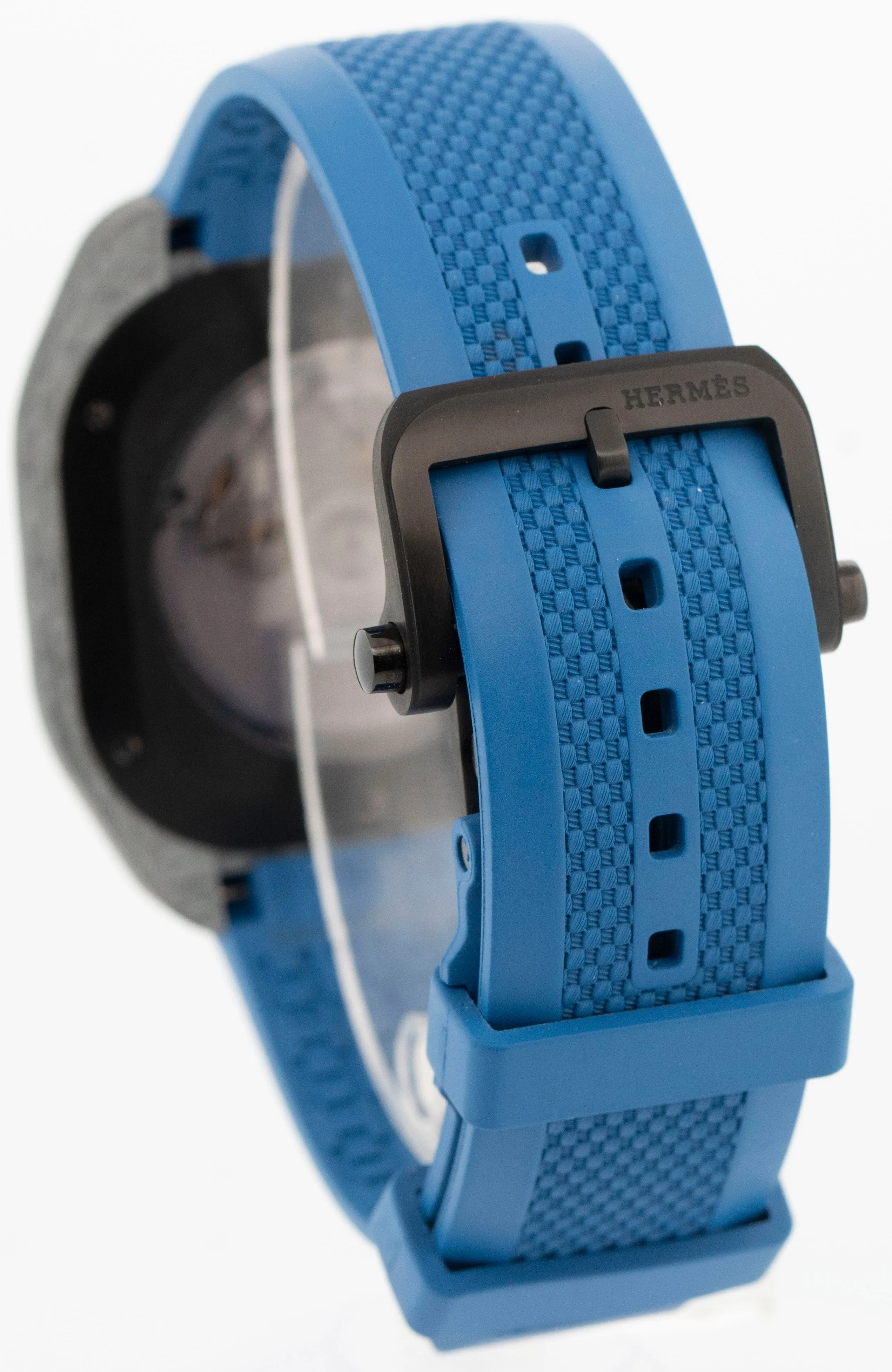 2023 PAPERS Hermes H08 Titanium Black 39mm Carbon Fiber Blue SP1.746A BOX