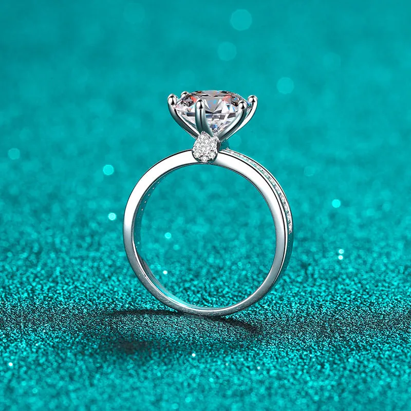 3 carats Moissanite 6-prongs Solitaire Ring- RM050
