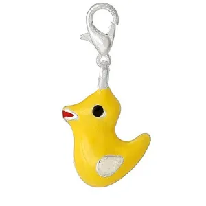 3 D Clip On For Bracelet Charm Pendant for European Charm Jewelry w/ Lobster Clasp (Duck)