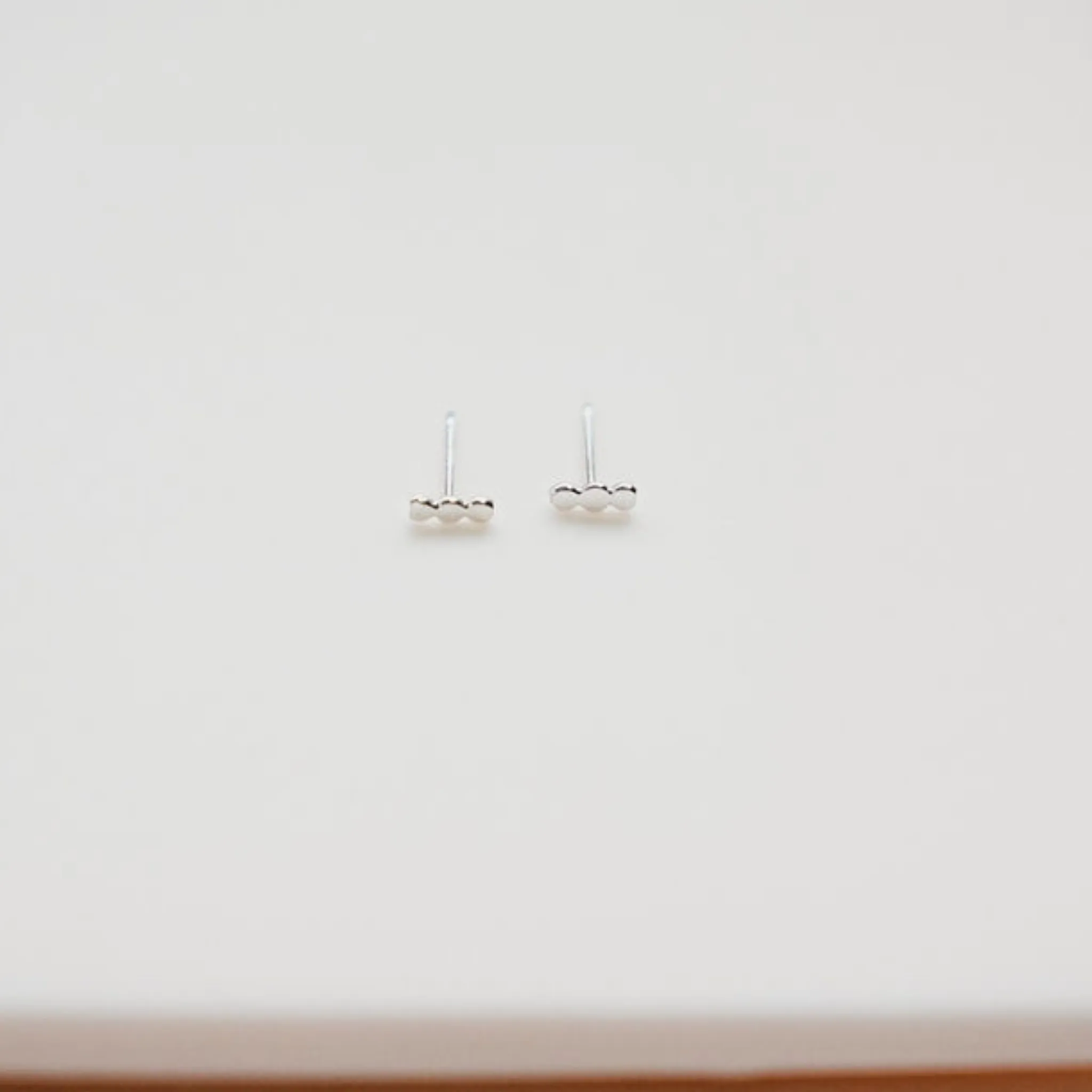 3 Dot Sterling Silver Studs