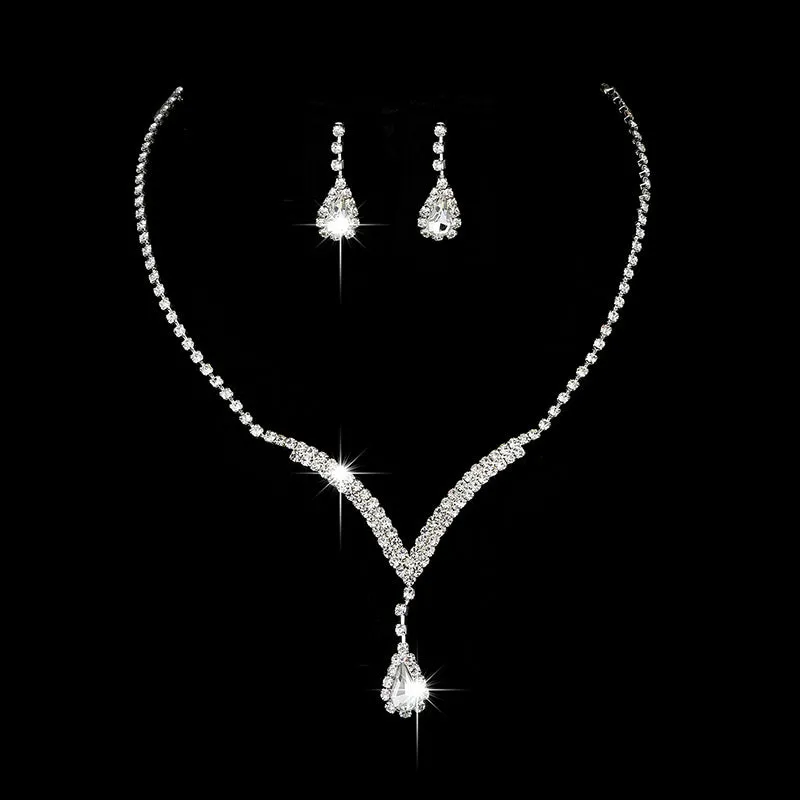 30 Pieces) Bride Minimalist Necklace And Earrings Set