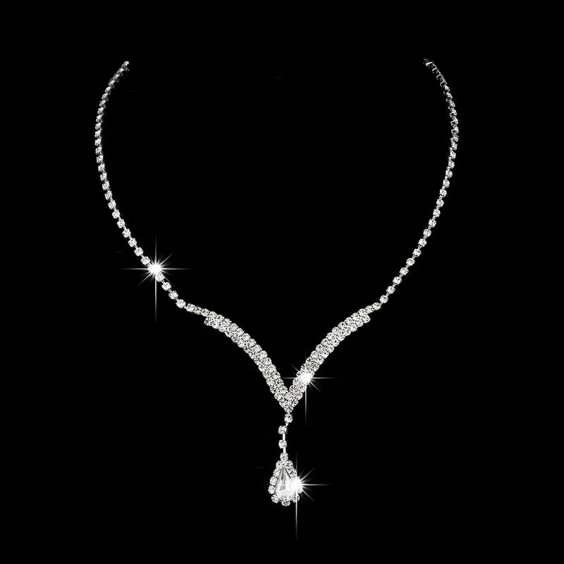 30 Pieces) Bride Minimalist Necklace And Earrings Set