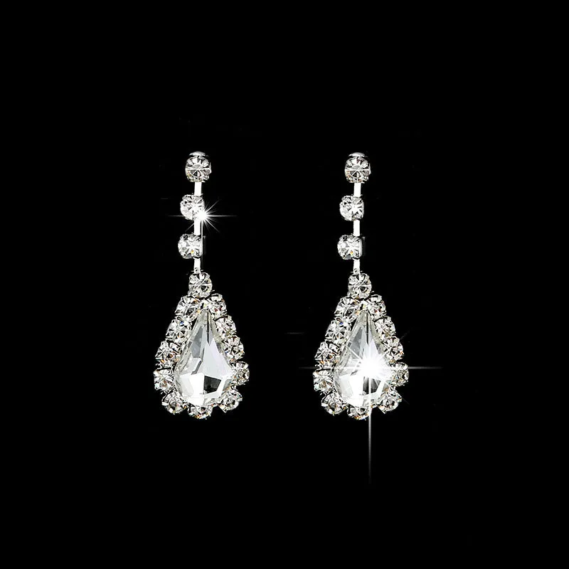 30 Pieces) Bride Minimalist Necklace And Earrings Set