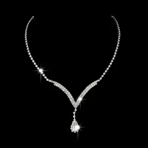 30 Pieces) Bride Minimalist Necklace And Earrings Set