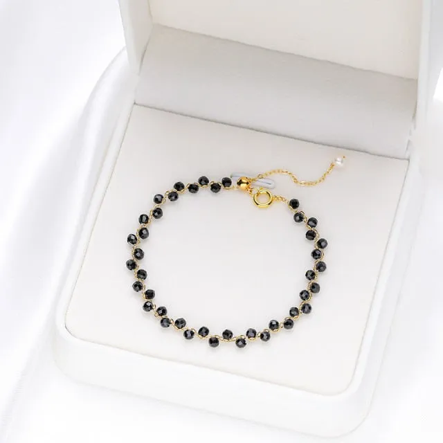 3mm Natural Stone Tourmaline Bracelet for Women