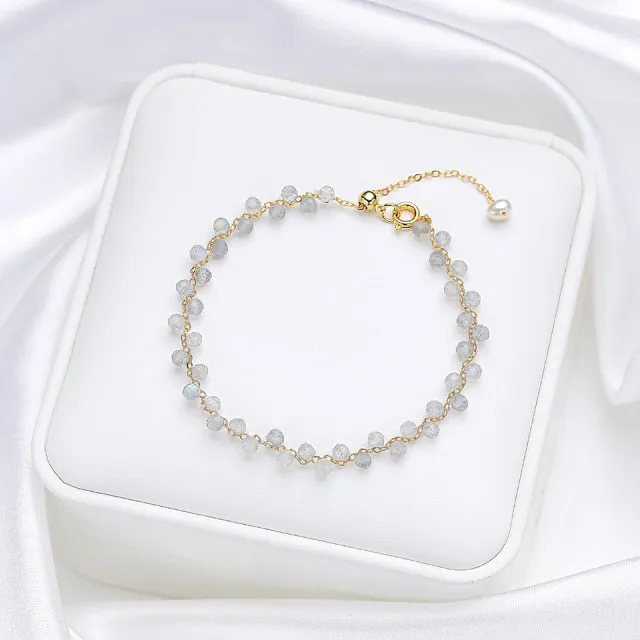 3mm Natural Stone Tourmaline Bracelet for Women