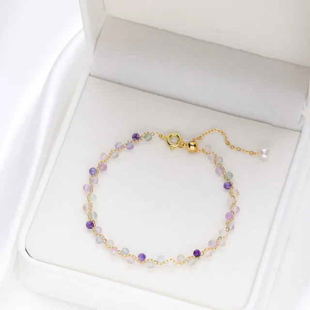 3mm Natural Stone Tourmaline Bracelet for Women
