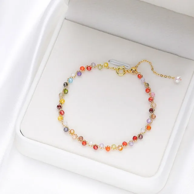 3mm Natural Stone Tourmaline Bracelet for Women