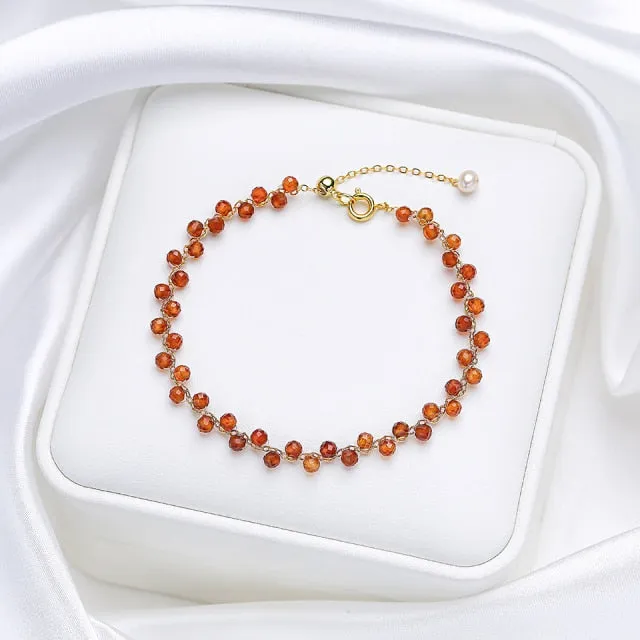 3mm Natural Stone Tourmaline Bracelet for Women