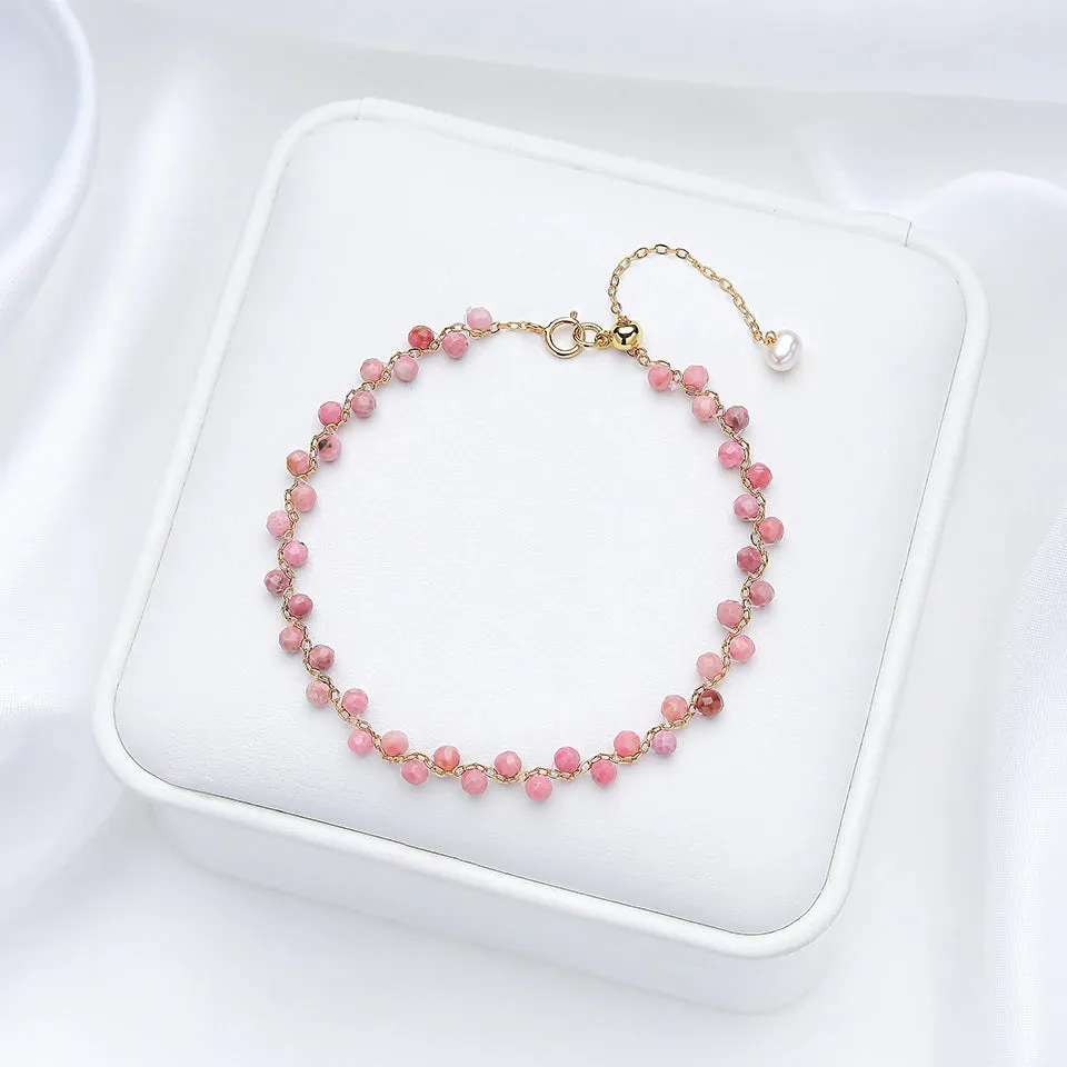 3mm Natural Stone Tourmaline Bracelet for Women