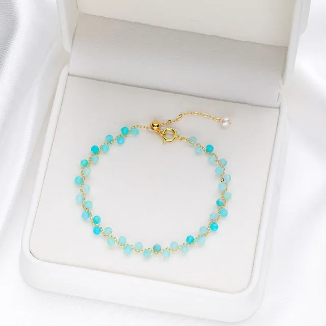 3mm Natural Stone Tourmaline Bracelet for Women