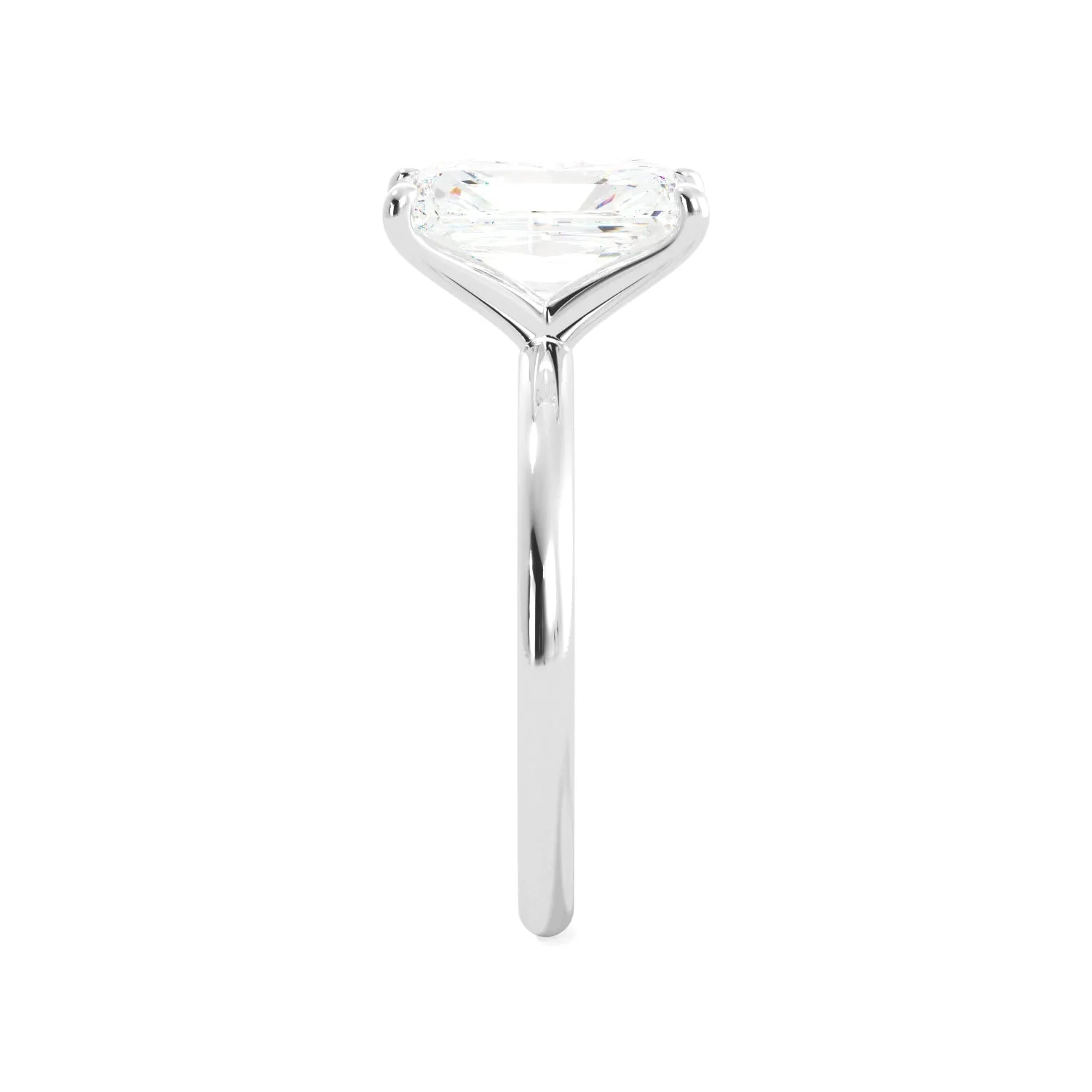 4 Carat Radiant Cut Solitaire Engagement Ring