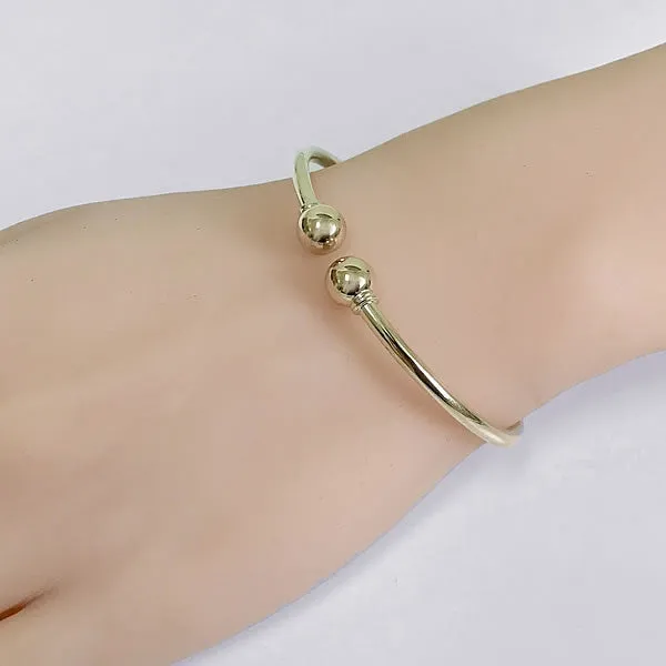 9ct Gold Hinged Torque Bangle