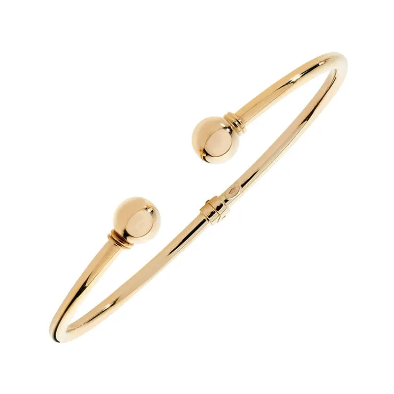 9ct Gold Hinged Torque Bangle