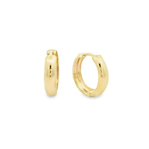 9ct Yellow Gold Round Huggie Earrings GEAR033