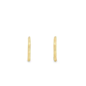 9ct Yellow Gold Round Sleeper Hoop Earrings GEAR351