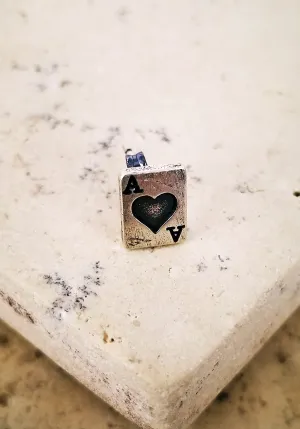 Ace of Hearts Pin Earrings