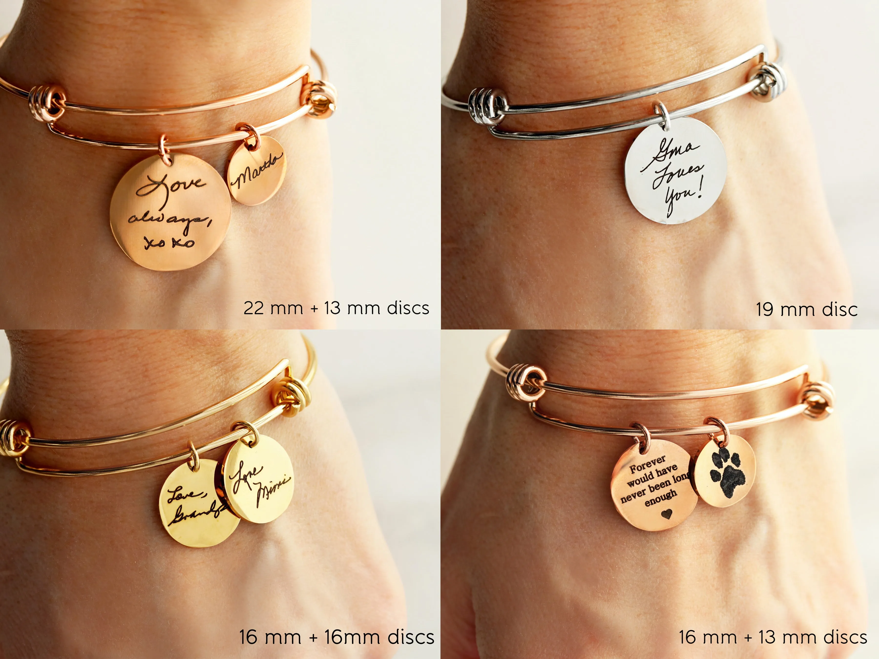 Actual Paw Print Bangle