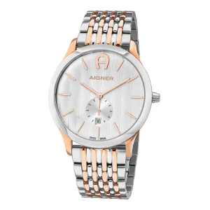 Aigner Tre Men's Watch Stainless Steel With Rose Gold Plated Case