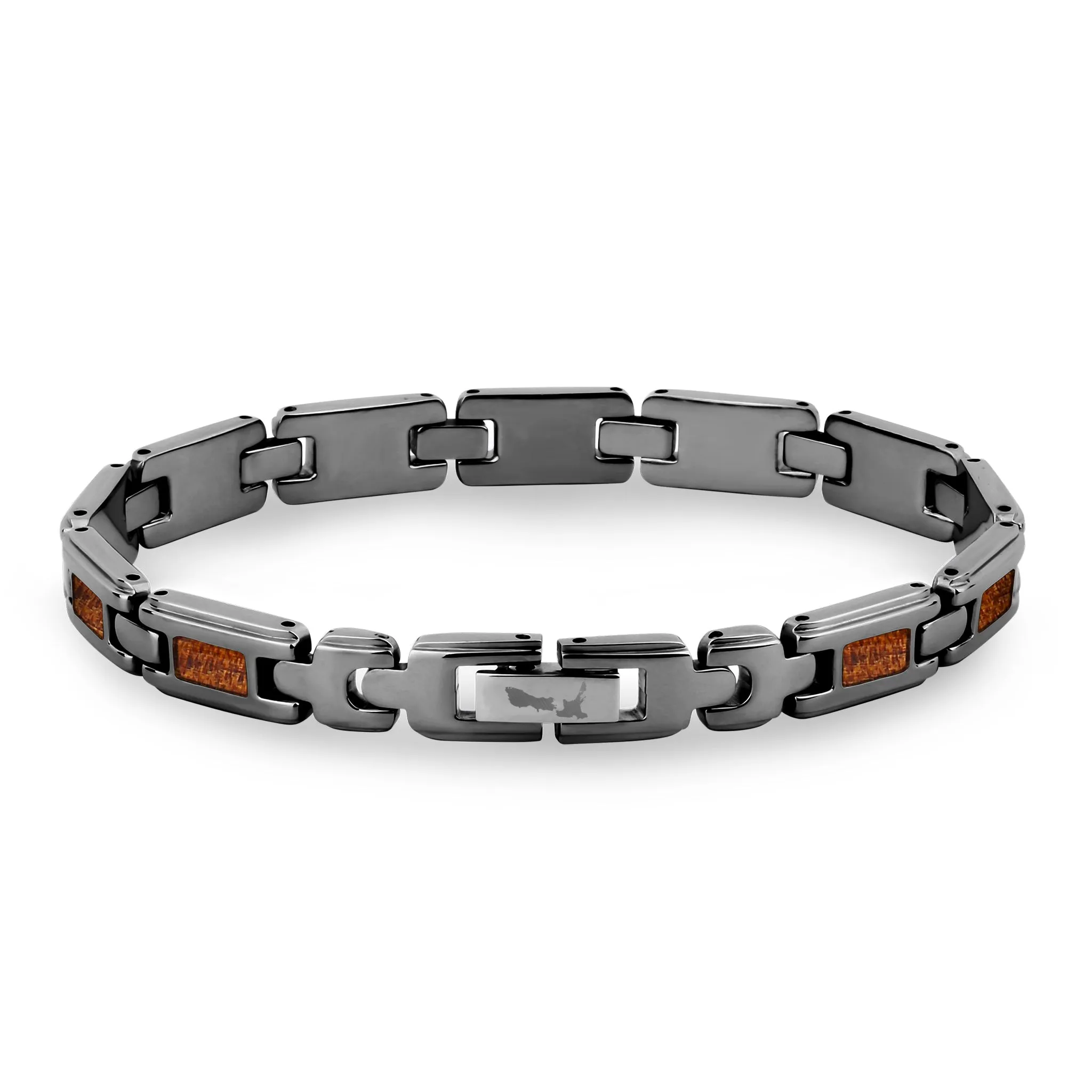 Ancient Kauri Ladies Link Bracelet - Gunmetal