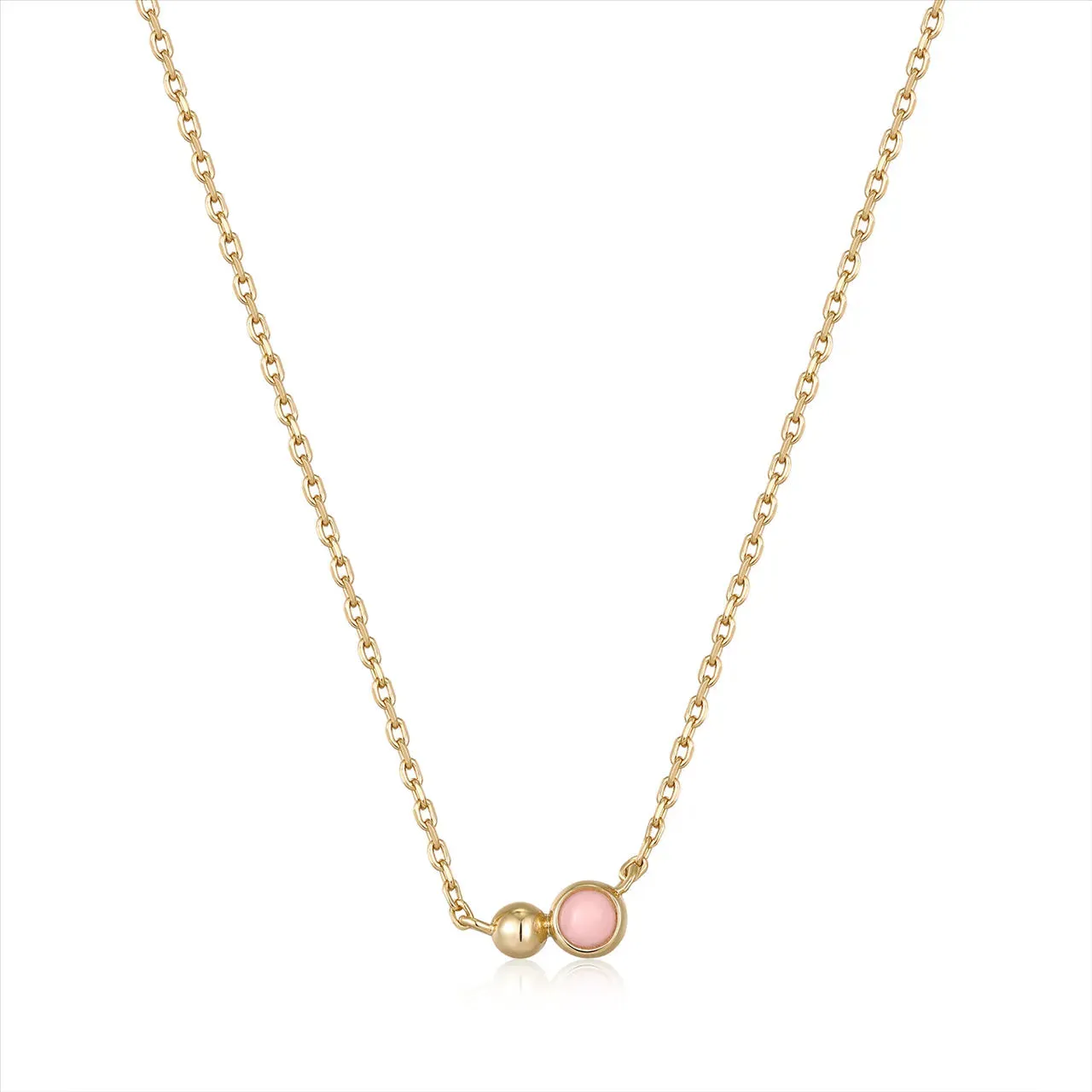 Ania Haie Gold Orb Rose Quartz Pendant Necklace