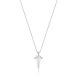 Ania Haie Silver Geometric Point Pendant Necklace