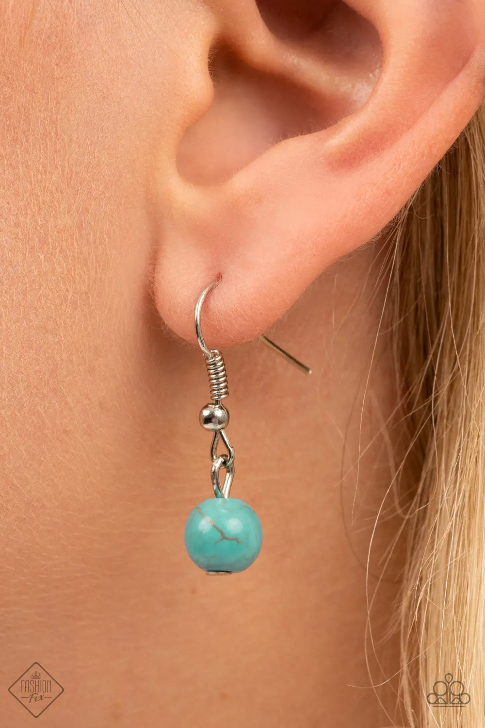 Badlands Treasure Hunt - Blue (Turquoise) Necklace (SSF-0722)