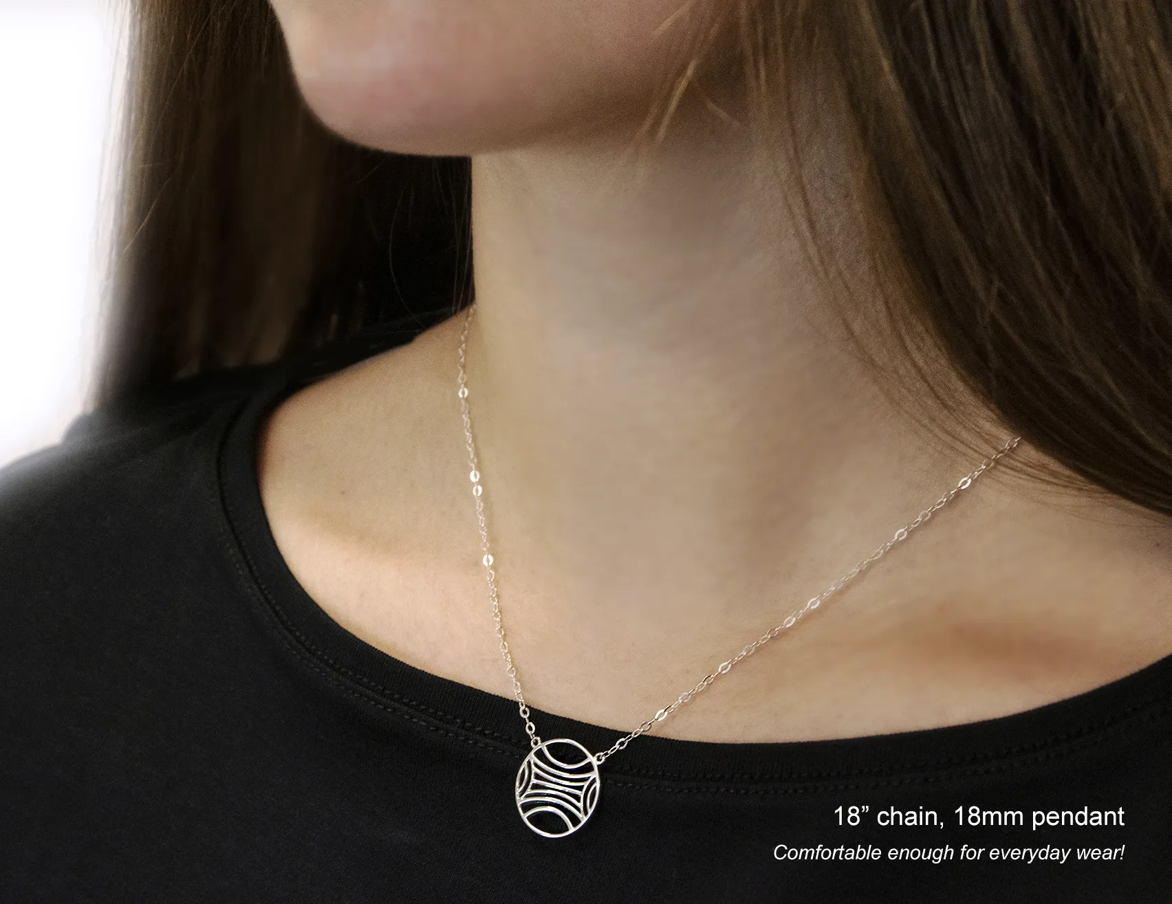 balance 18mm necklace • achieving balance