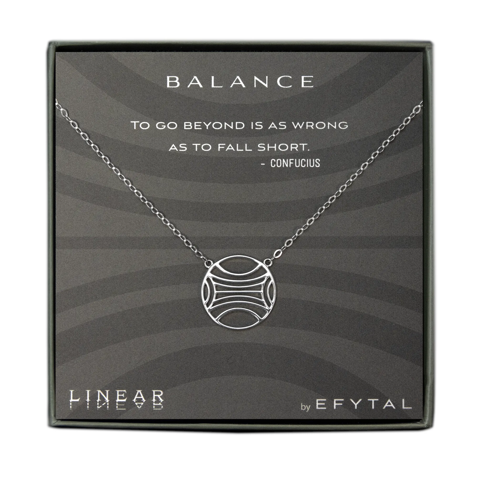 balance 18mm necklace • confucius