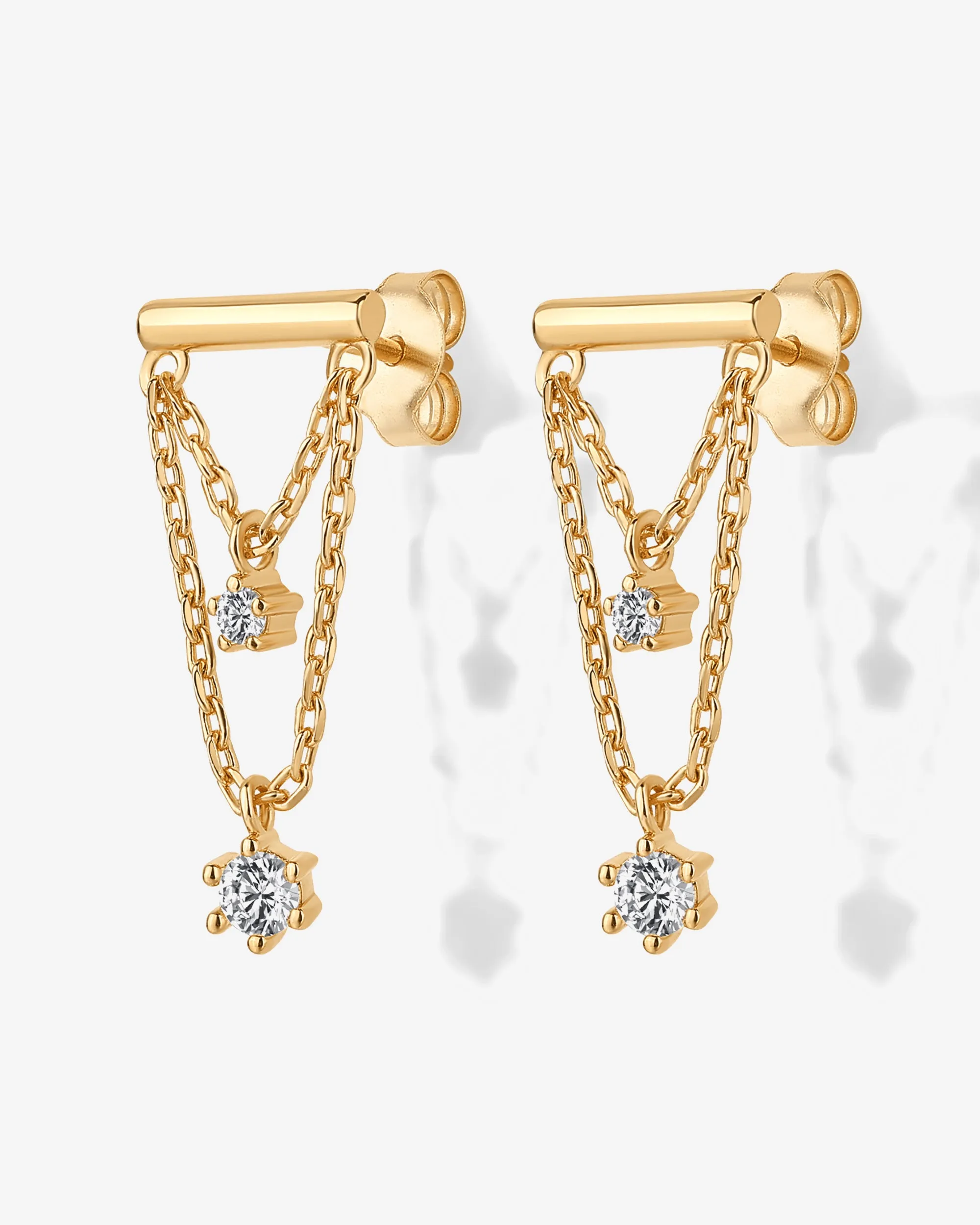 Bar Chained Earring