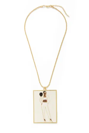 Barkley L. Hendricks Victory at 23 Enamel Pendant