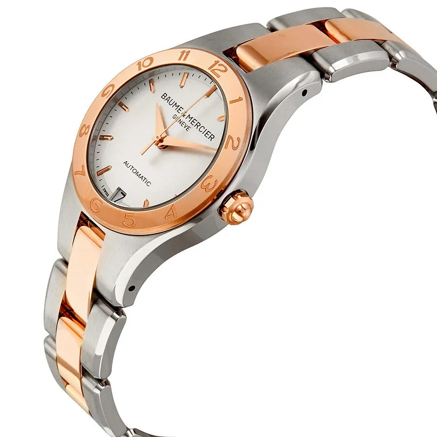 Baume et Mercier Linea Automatic White Dial Ladies Watch 10073
