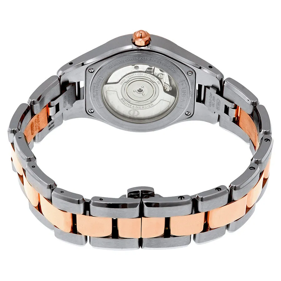 Baume et Mercier Linea Automatic White Dial Ladies Watch 10073