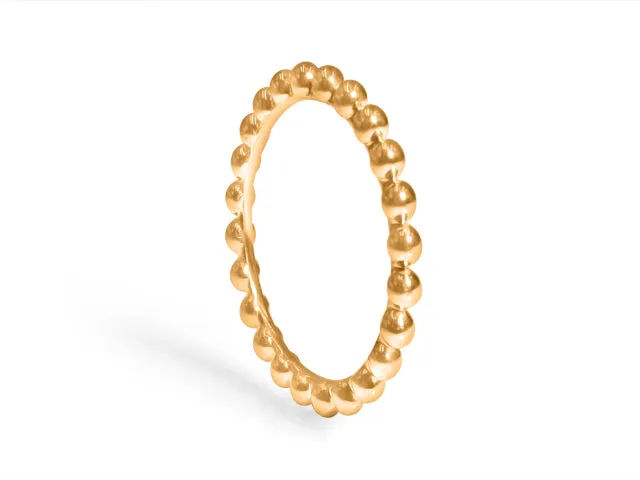 Beaded Rose Gold Ring