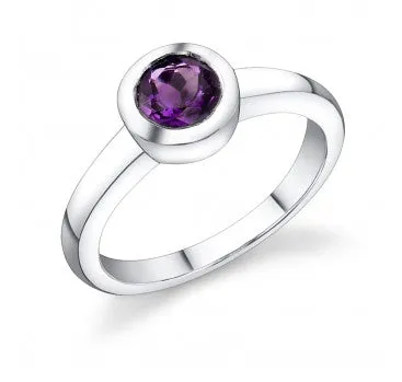 Bezel Set Solitaire Ring