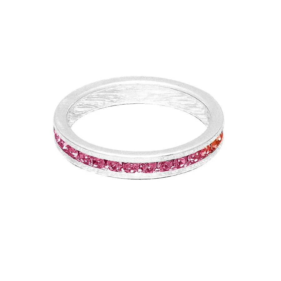 Birthstone Stackable Rings (White)