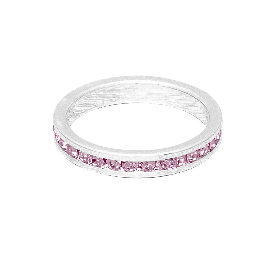 Birthstone Stackable Rings (White)