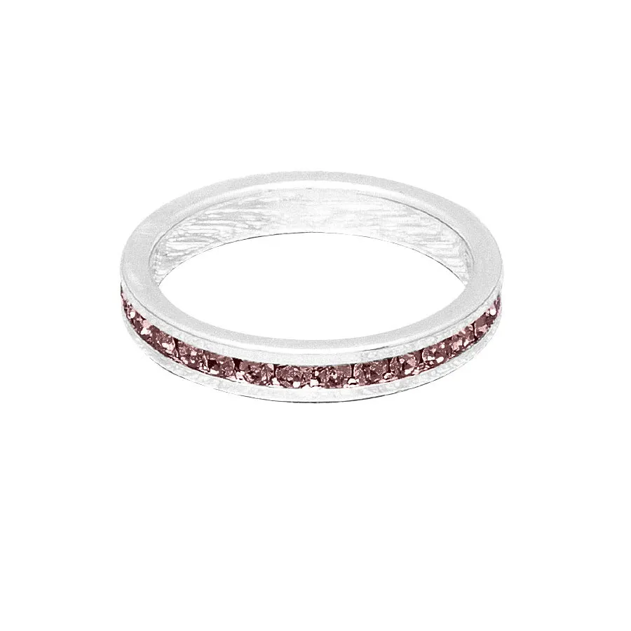 Birthstone Stackable Rings (White)