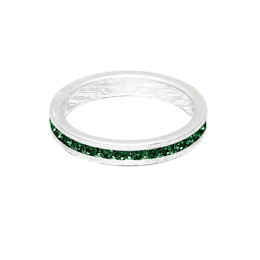 Birthstone Stackable Rings (White)