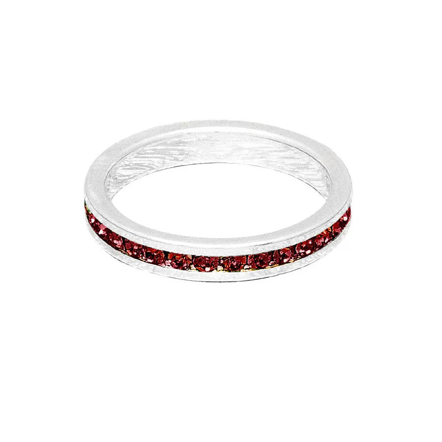 Birthstone Stackable Rings (White)