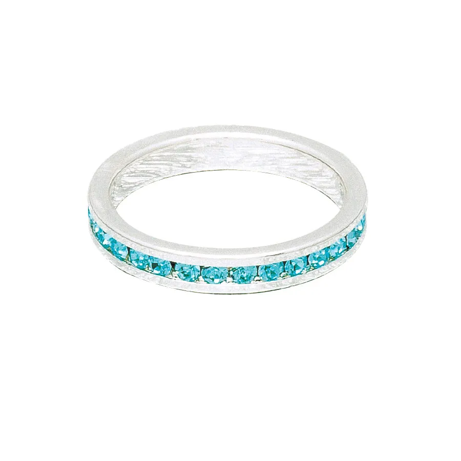 Birthstone Stackable Rings (White)