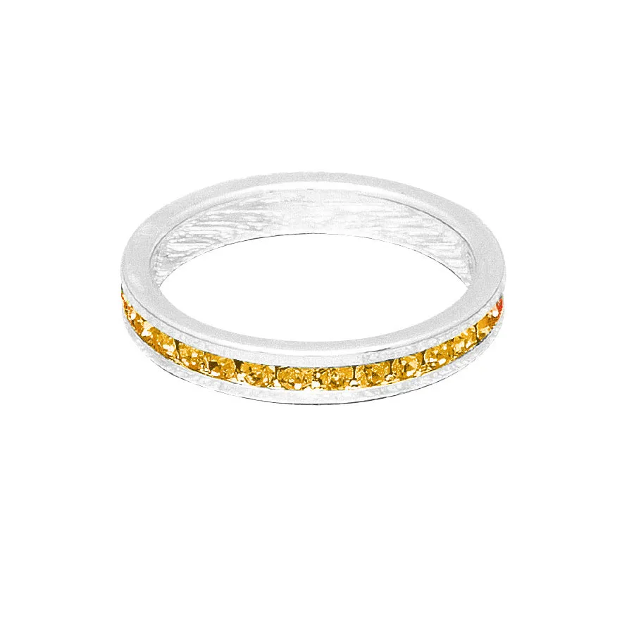 Birthstone Stackable Rings (White)